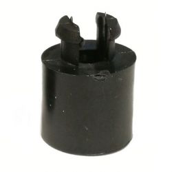 #6 x 0.343" Black Plastic Spacers With Mounting Notch